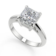 Bethany 4 Prong Solitaire Princess Cut Diamond Engagement Ring - Nivetta